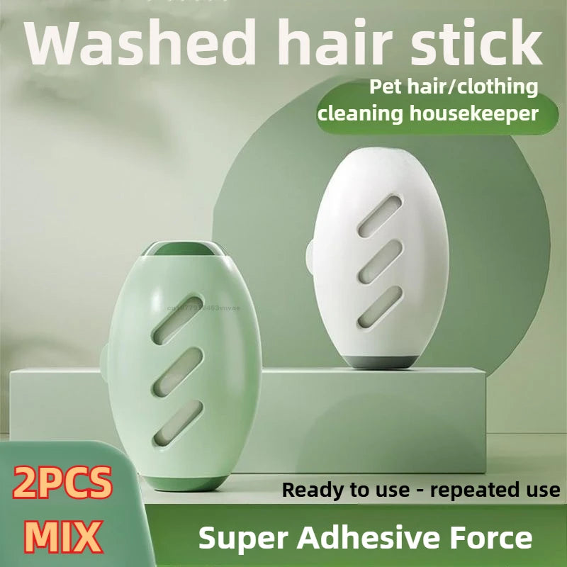 Set of 2 Reusable Lint Rollers - Remove Hair and Lint from Clothes Without Refills