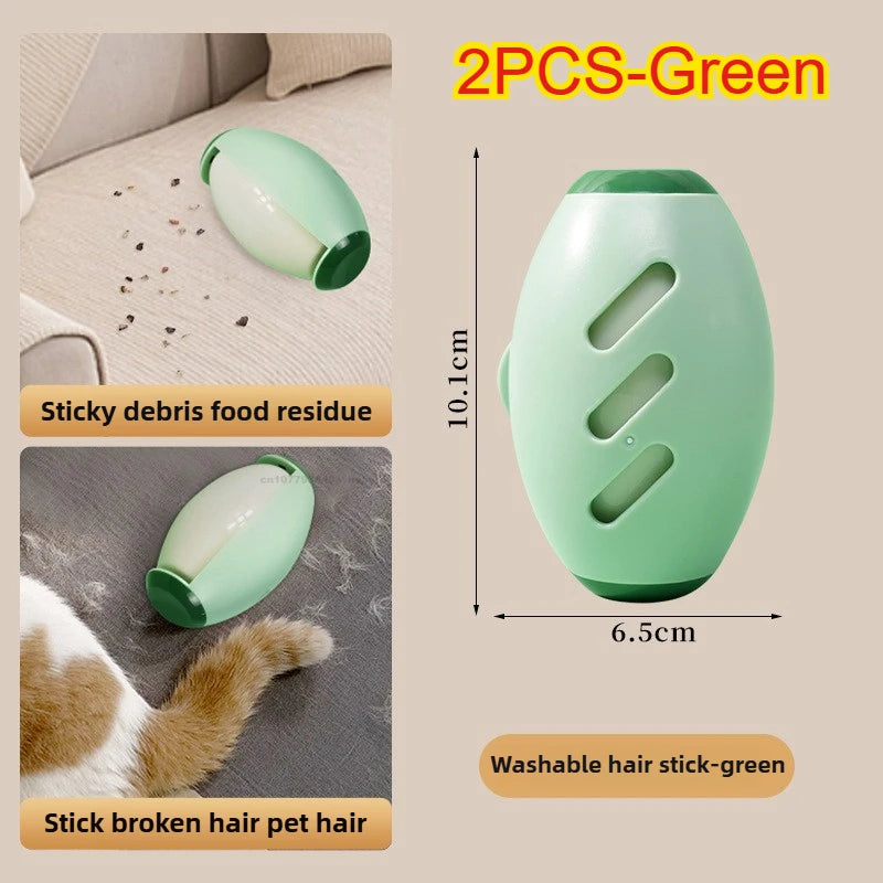 Set of 2 Reusable Lint Rollers - Remove Hair and Lint from Clothes Without Refills