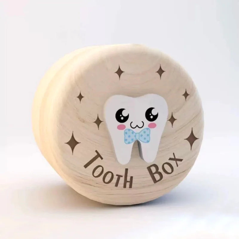 Wooden Tooth Box - Magical Keepsake Organizer for Baby Teeth and Umbilical Cord