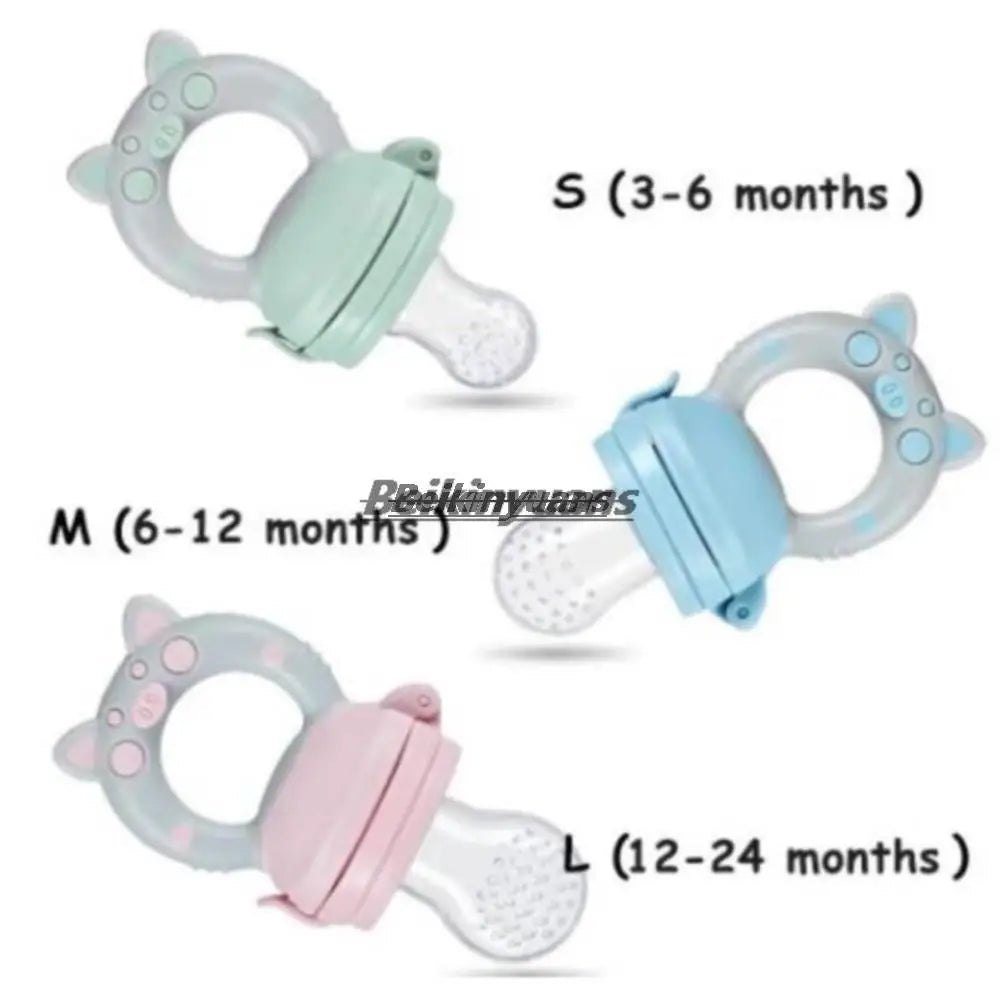 Silicone Fruit Pacifier - Safe Weaning and Fun Snack for Newborns