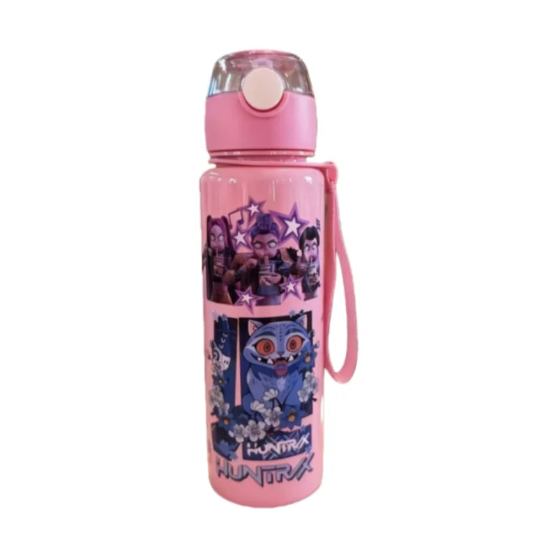 Demon Hunters Kpop Water Bottle for Kids - Kawaii Cartoon Water Bottle, Safe and Non-Toxic, Large Capacity