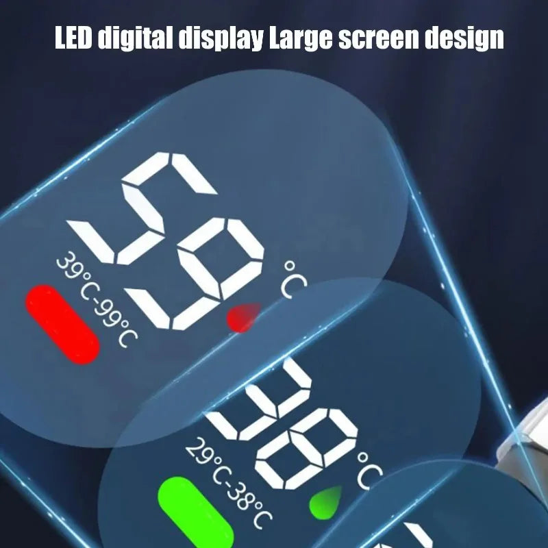 Digital LED Shower Thermometer - Safe Water Temperature Monitor for Bathing Babies and Children
