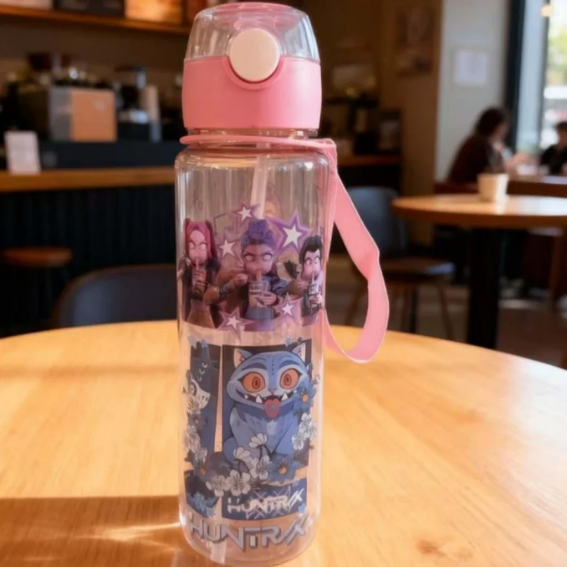Demon Hunters Kpop Water Bottle for Kids - Kawaii Cartoon Water Bottle, Safe and Non-Toxic, Large Capacity